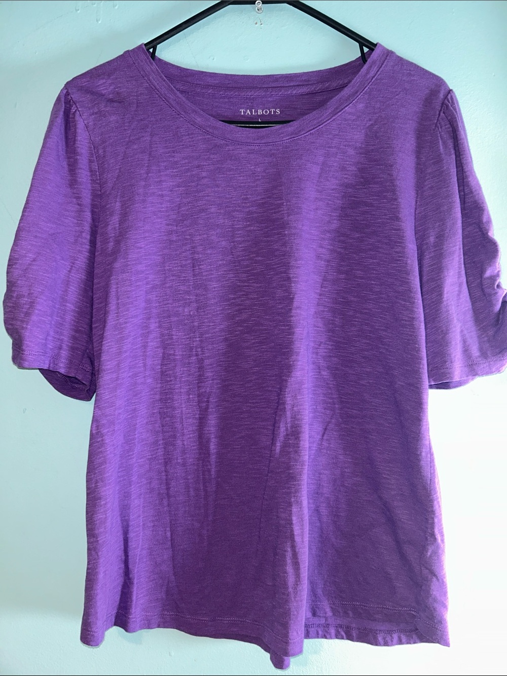 Talbots Purple Short Sleeve Crewneck Tee